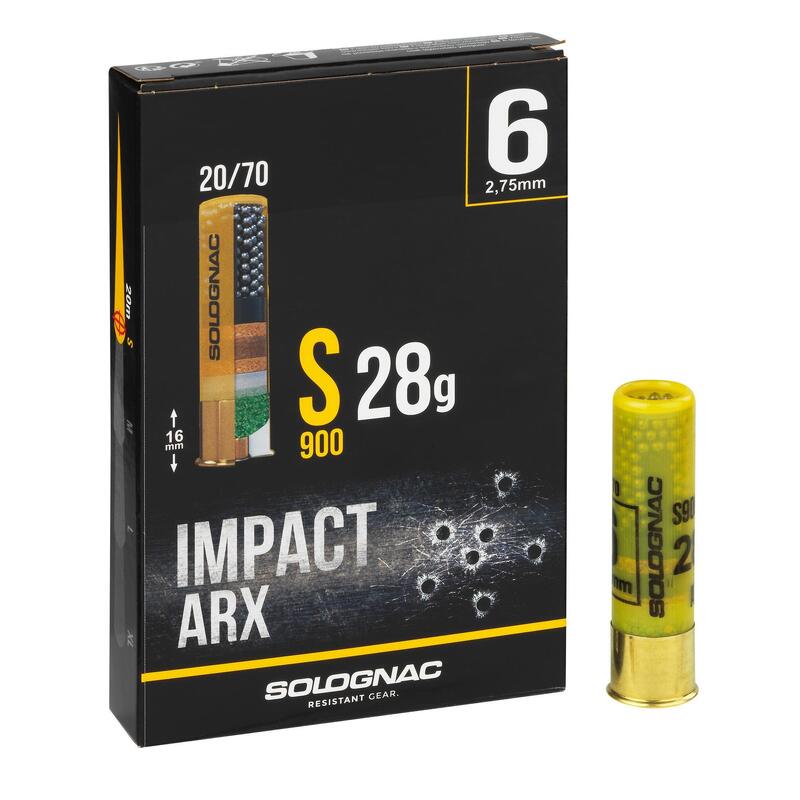 CARTOUCHE S900 ARX CALIBRE 20/70 28G PLOMB N°6 X10