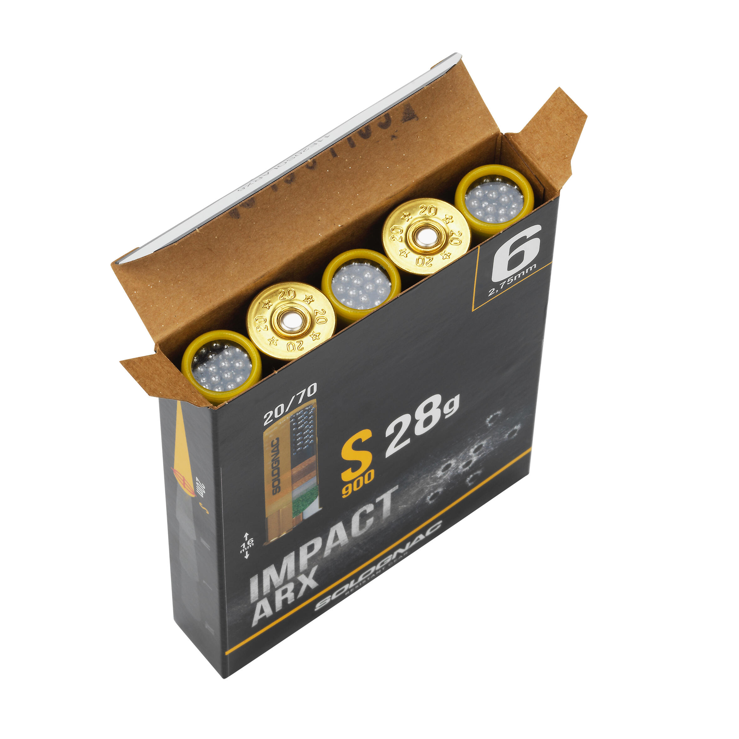 CARTOUCHE S900 ARX CALIBRE 20/70 28G PLOMB N°6 X10 5/5
