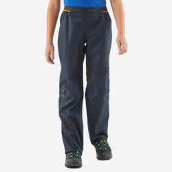 Kids’ Hiking Over Trousers - MH500 Aged 7-15 - Black