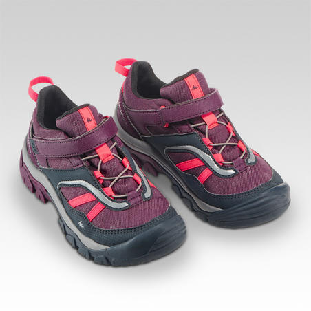 Cipele za planinarenje CROSSROCK vodootporne (veličine 27-34) dečje ljubičaste 