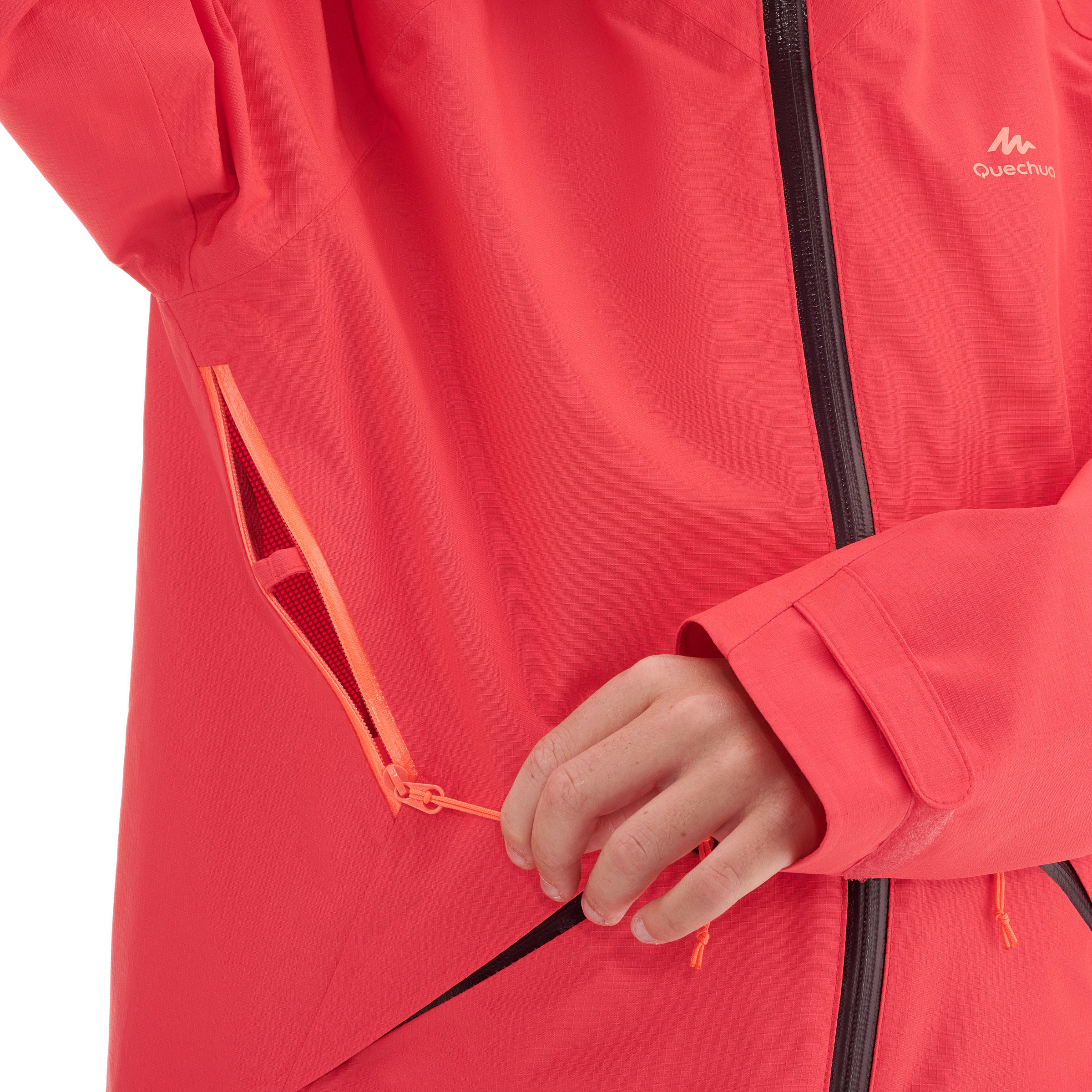 MH550 Children's Hiking Jacket - Coral 8/13