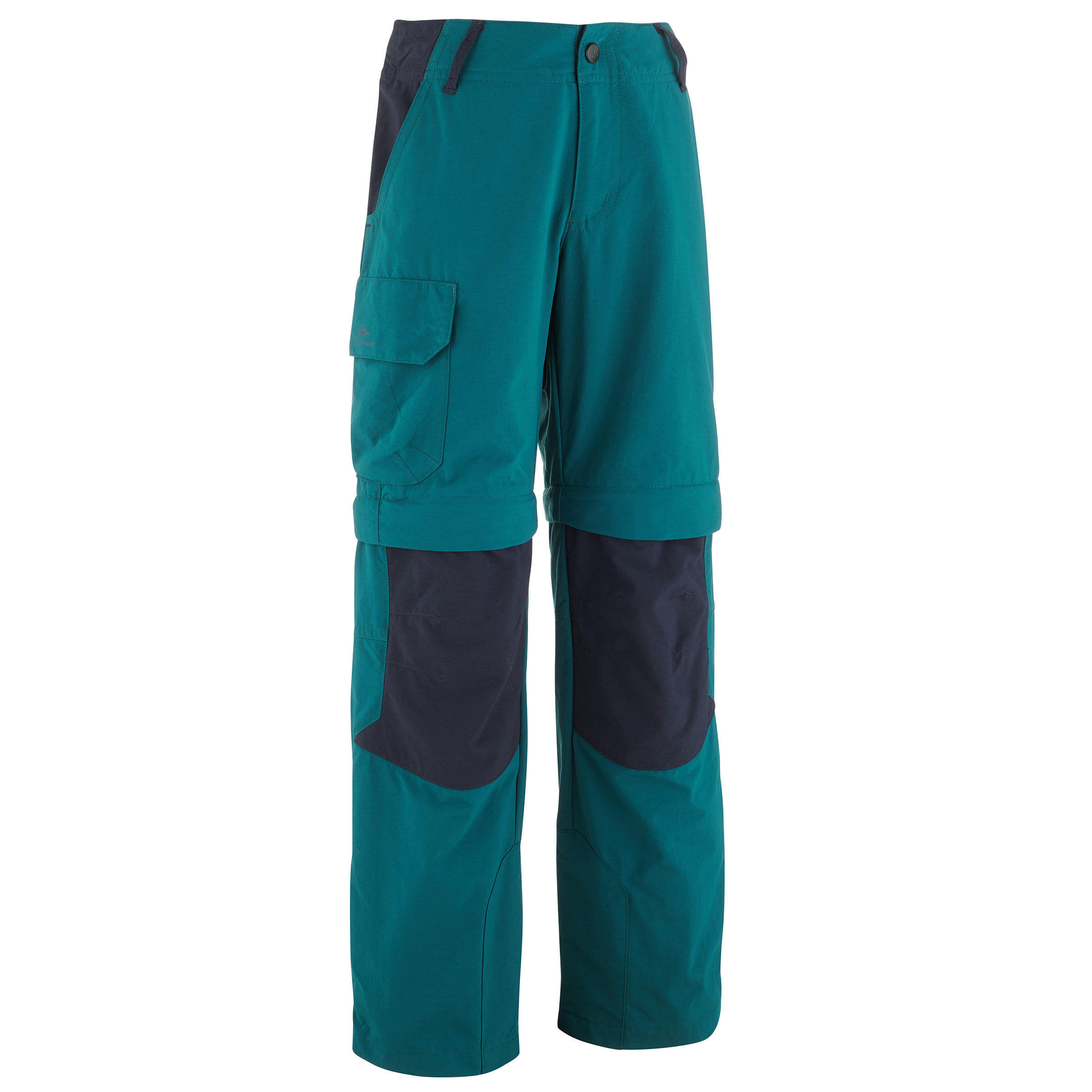 Pantalon Modulabil Drumeție la munte MH500 Albastru Băieți 7 -15 ani 15  Imbracaminte trekking si drumetie