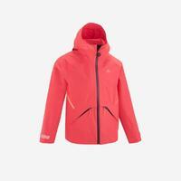 Veste imperméable de randonnée - MH550 corail - enfant 7-15 ans