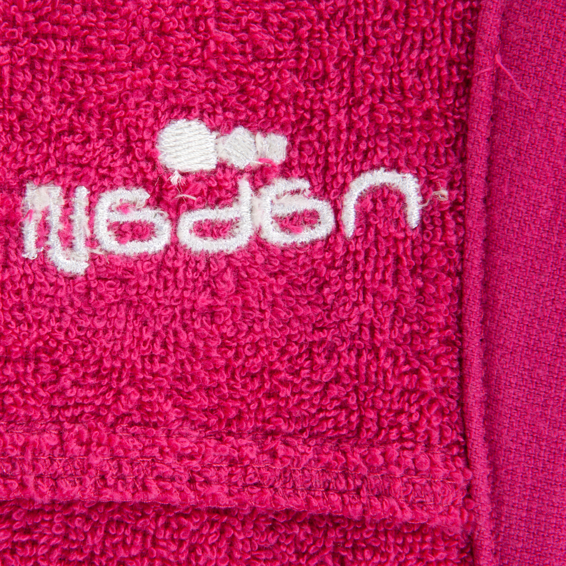 Women's lightweight cotton bathrobe with hood and belt - Pink 9/13