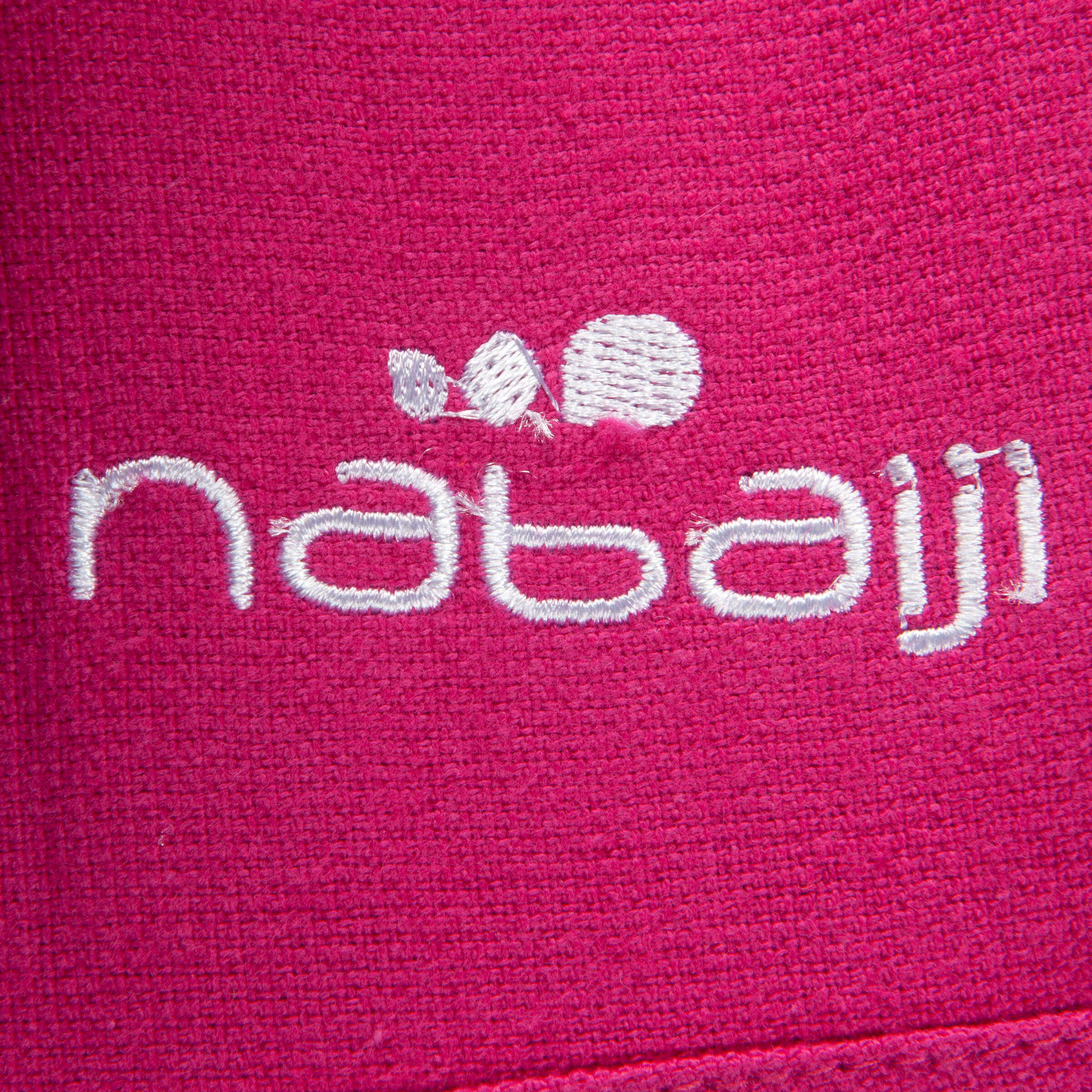 Women's lightweight cotton bathrobe with hood and belt - Pink 10/13