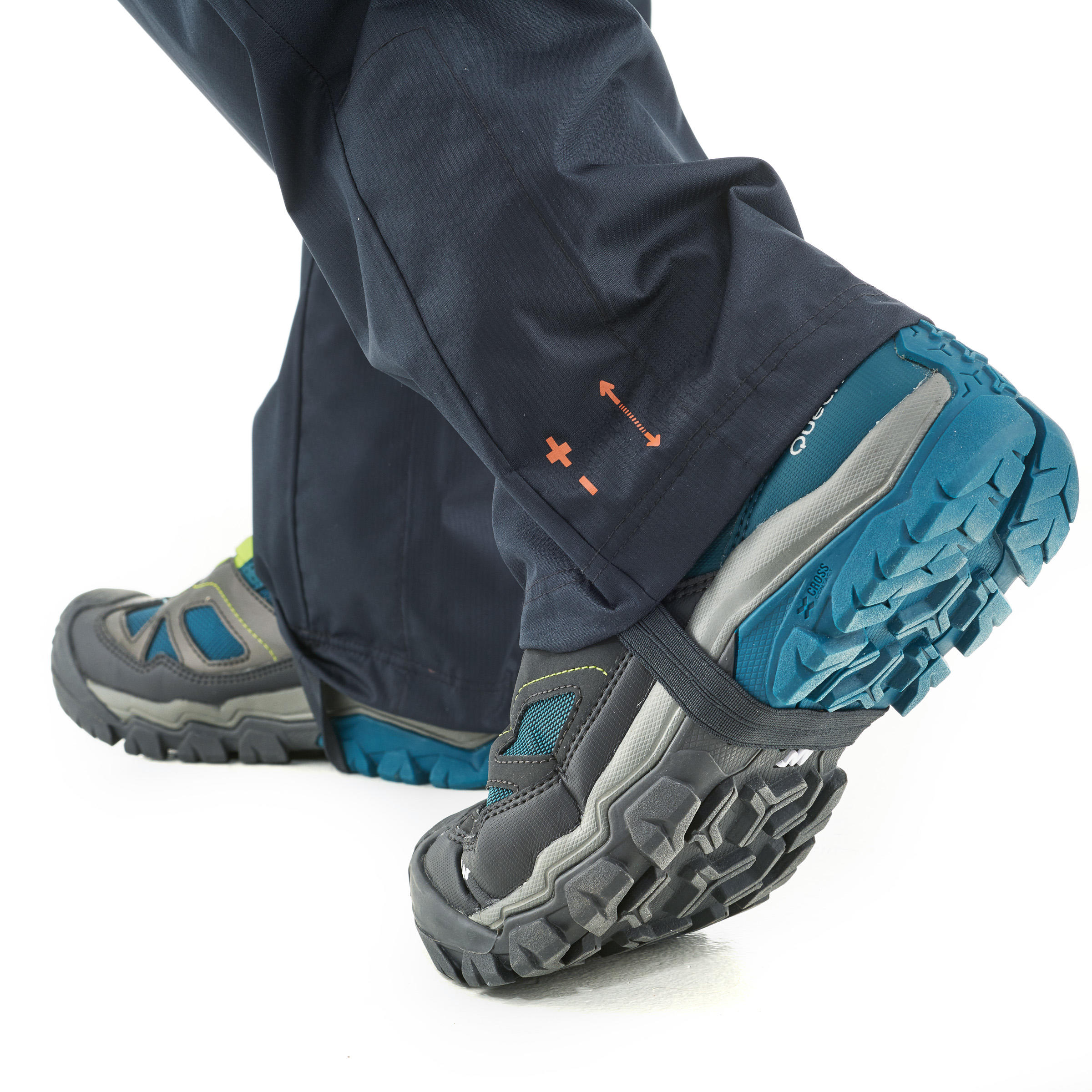 Seconde vie - Surpantalon de randonnée - MH500 noir - enfant 7-15 ans 5/6
