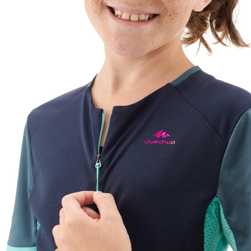 Tricou Drumeție MH550 Albastru Copii