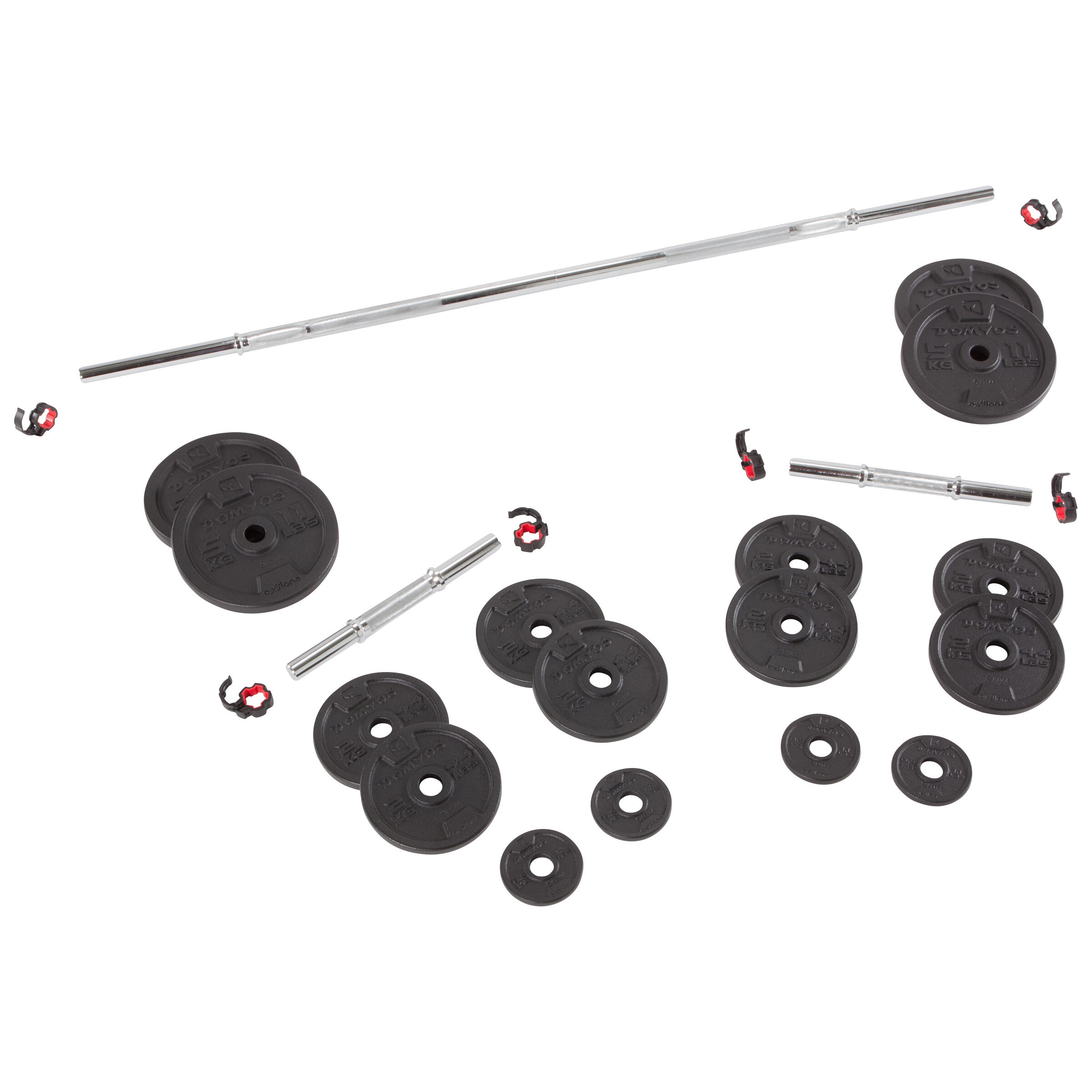 Weight Training Dumbbell & Bar Kit 50 kg (110 lb) Corength Decathlon