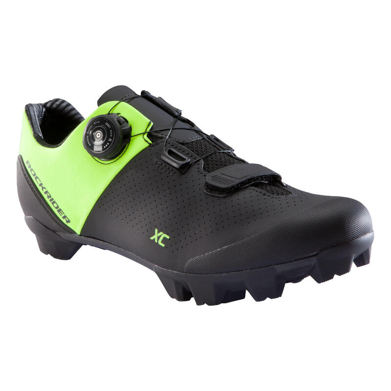Cross-Country Mountain Biking Shoes - Neon/Black