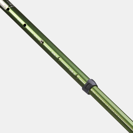 1 bastón de senderismo - MT100 Ergonómico - Verde 