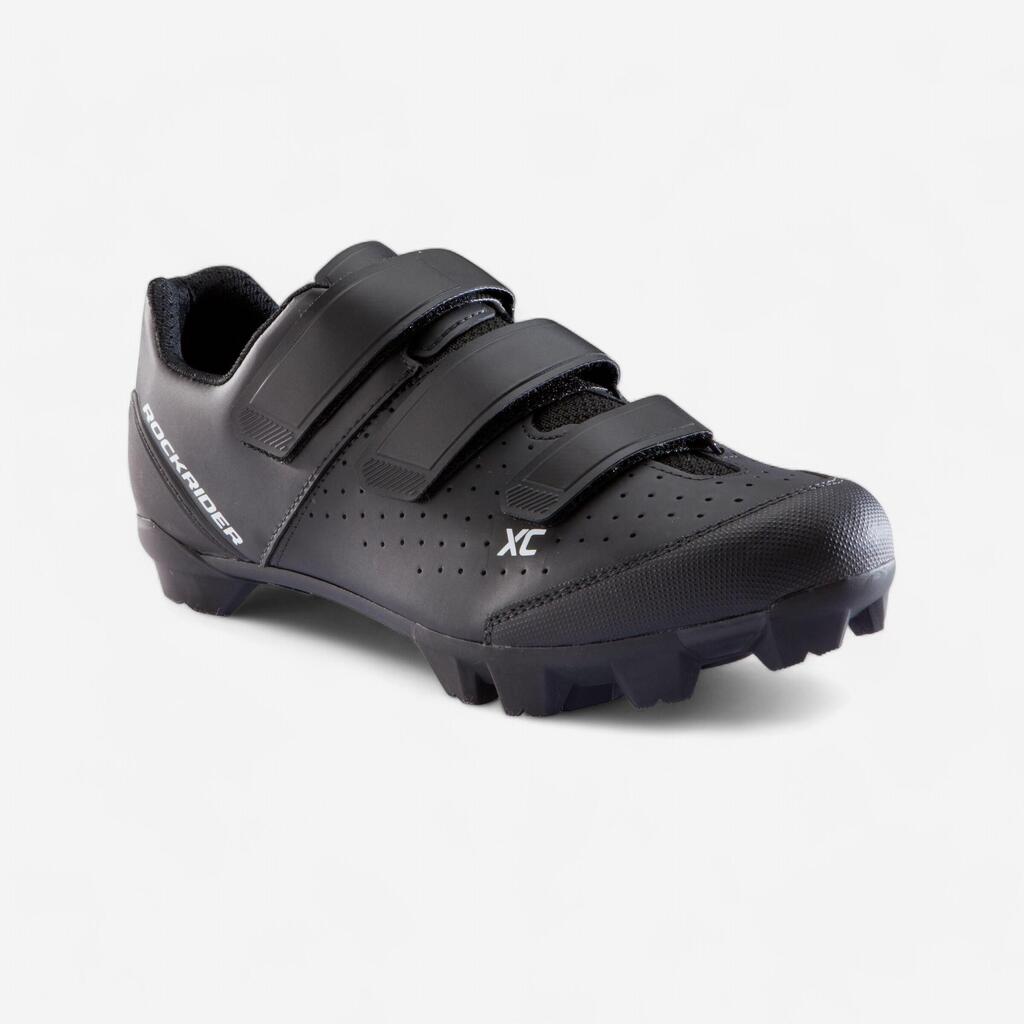 High-Performance Mountain-Biking Shoes - Black