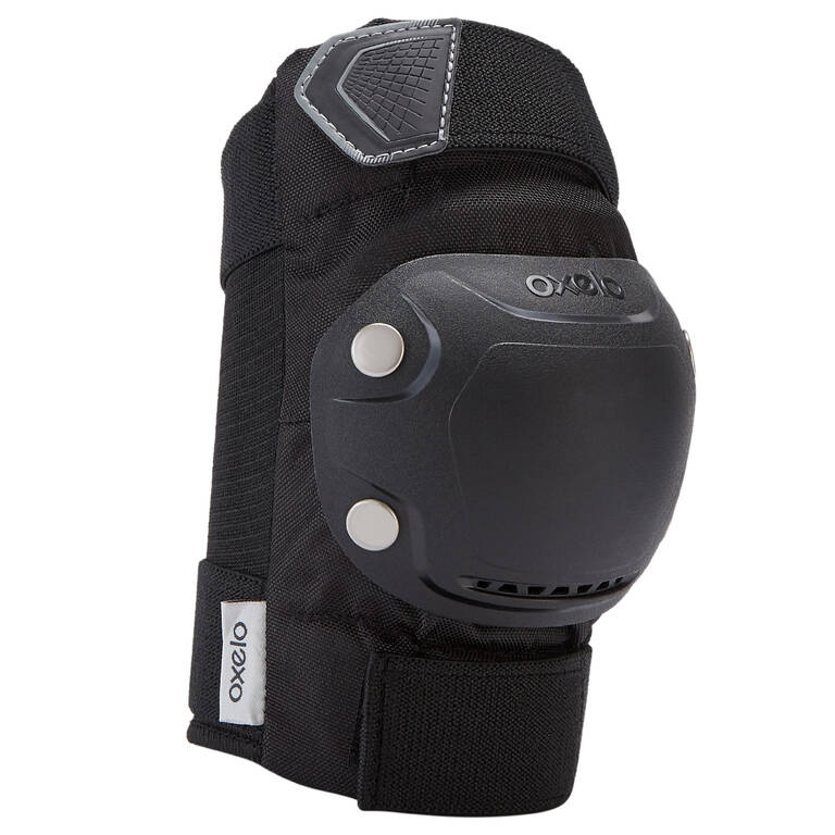 Adult 2 x 3-Piece Inline Skate Protection Set FIT500 - Black/Grey