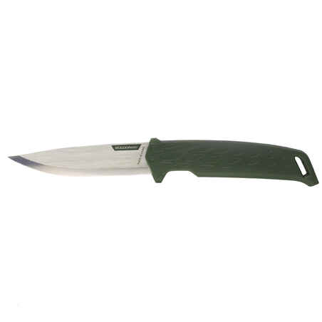 Fixed-blade hunting knife Sika 100 10cm - Green GRIP