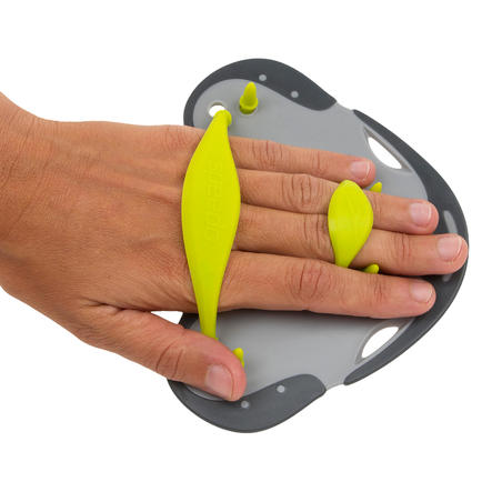 Finger-Paddle Speedo Biofuse grün/grau