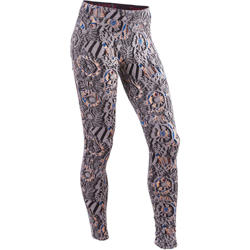 GIRL DANCE APPAREL Street Dance and Urban Dance - Girls' Dance Leggings - Print DOMYOS - Sports