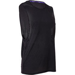 Débardeur danse urbaine femme noir ultra-respirant