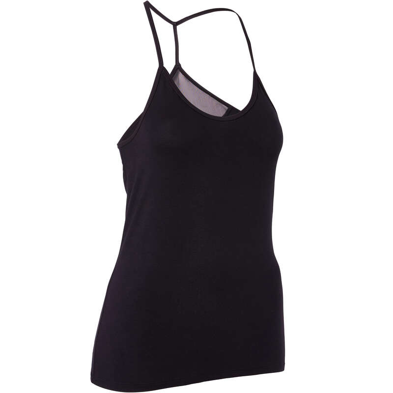 WOMEN MODERN JAZZ DANCE APPAREL, TOEPADS Street Dance and Urban Dance - Floaty Modern Dance Tank Top DOMYOS - Sports