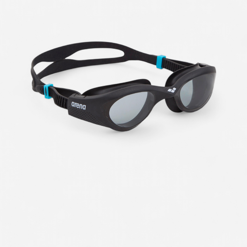 LUNETTE DE NATATION Arena THE ONE SMOKE GREY BLACK pour les clubs et collectivites Decathlon Pro