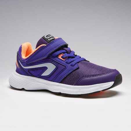RUN SUPPORT CHILDREN'S ATHLETICS SHOES WITH RIP-TAB PURPLE CORAL
