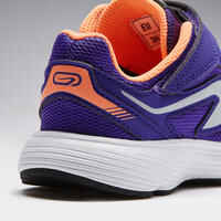 RUN SUPPORT CHILDREN'S ATHLETICS SHOES WITH RIP-TAB PURPLE CORAL