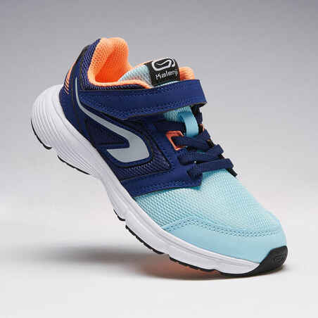 RUN SUPPORT CHILDREN'S ATHLETICS SHOES WITH RIP-TAB BLUE CORAL