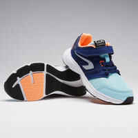 RUN SUPPORT CHILDREN'S ATHLETICS SHOES WITH RIP-TAB BLUE CORAL