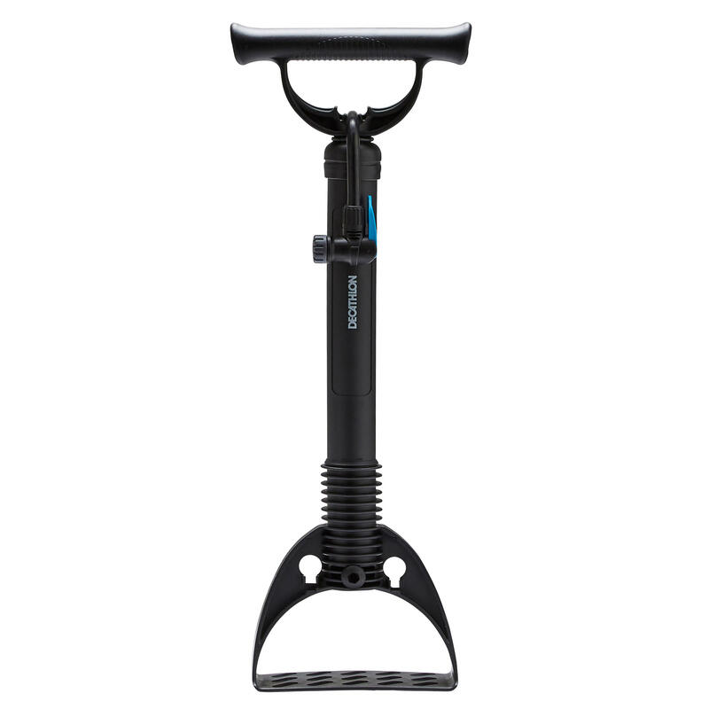 BOMBIN DE MANO PARA BICICLETA PRESTA / SCHRADER CON TUBO FLEXIBLE NEGRO -  Decathlon