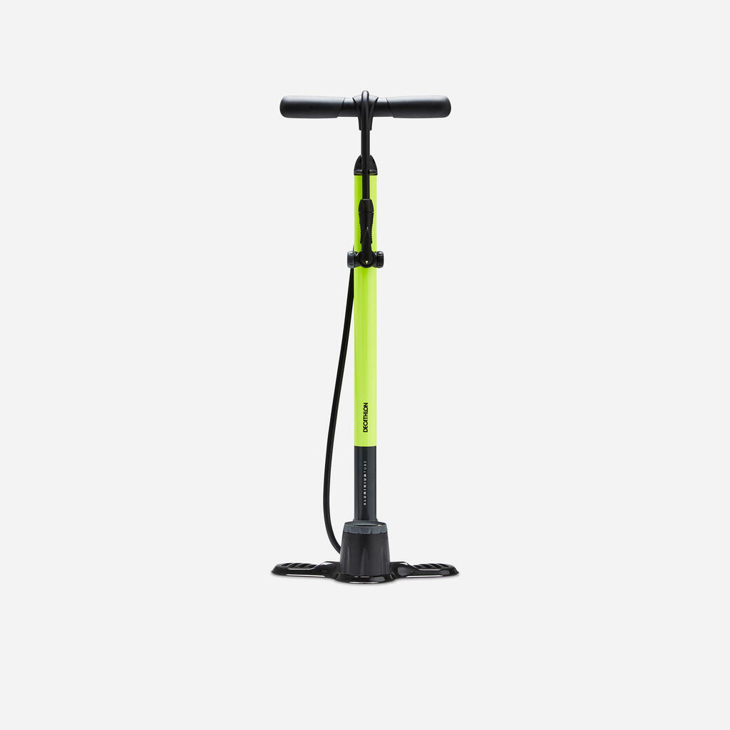 Fahrradpumpe Standpumpe 900 neongelb