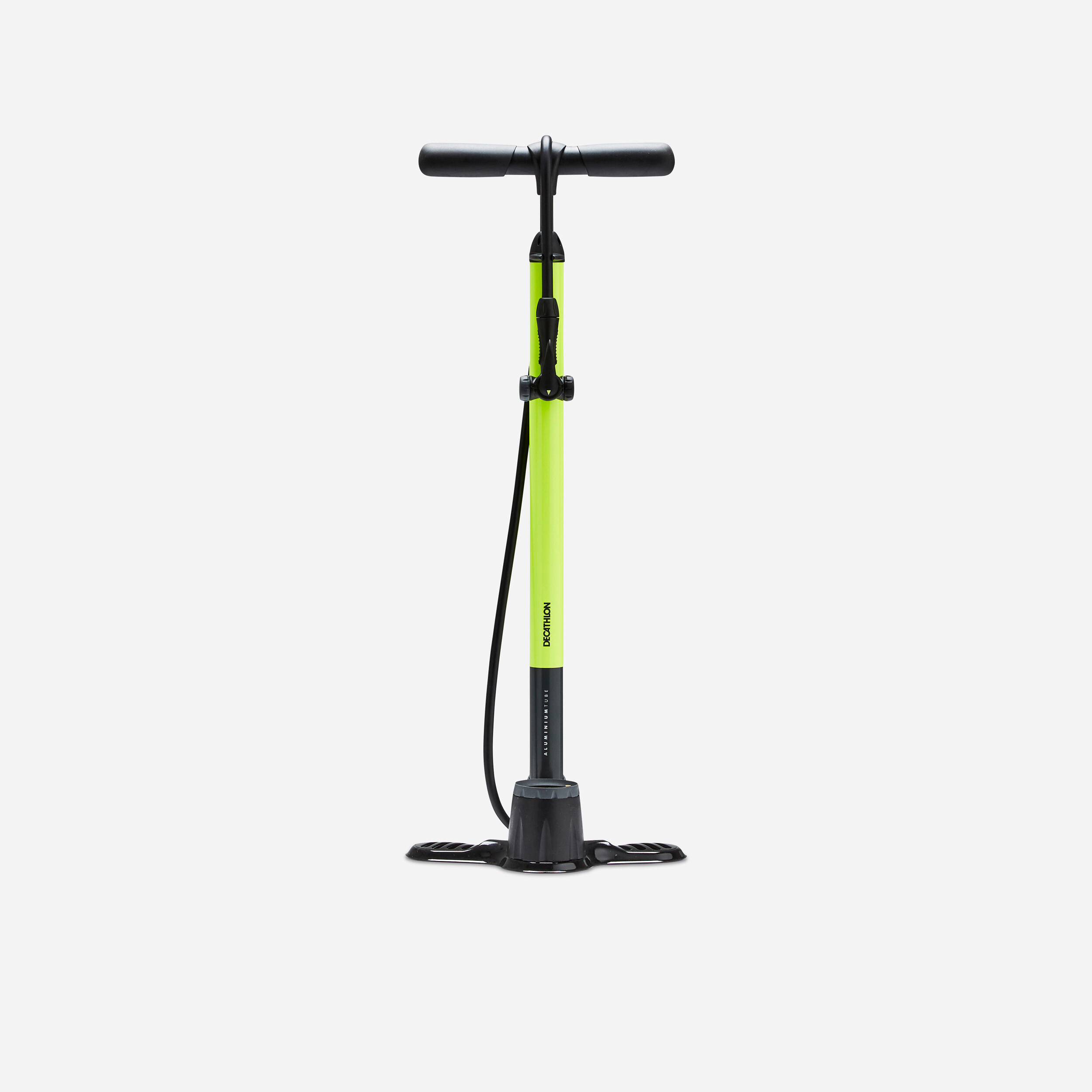 POMPE A PIED VELO 900 JAUNE FLUO Decathlon