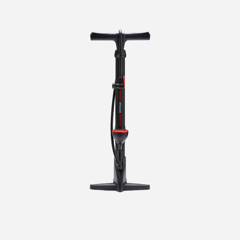 BOMBIN DE PIE PARA BICICLETA PRESTA / SCHRADER NEGRO RIVERSIDE500 -  Decathlon