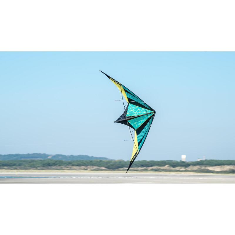 Cometa Acrobática FEEL'R 180 verde/negra/amarilla
