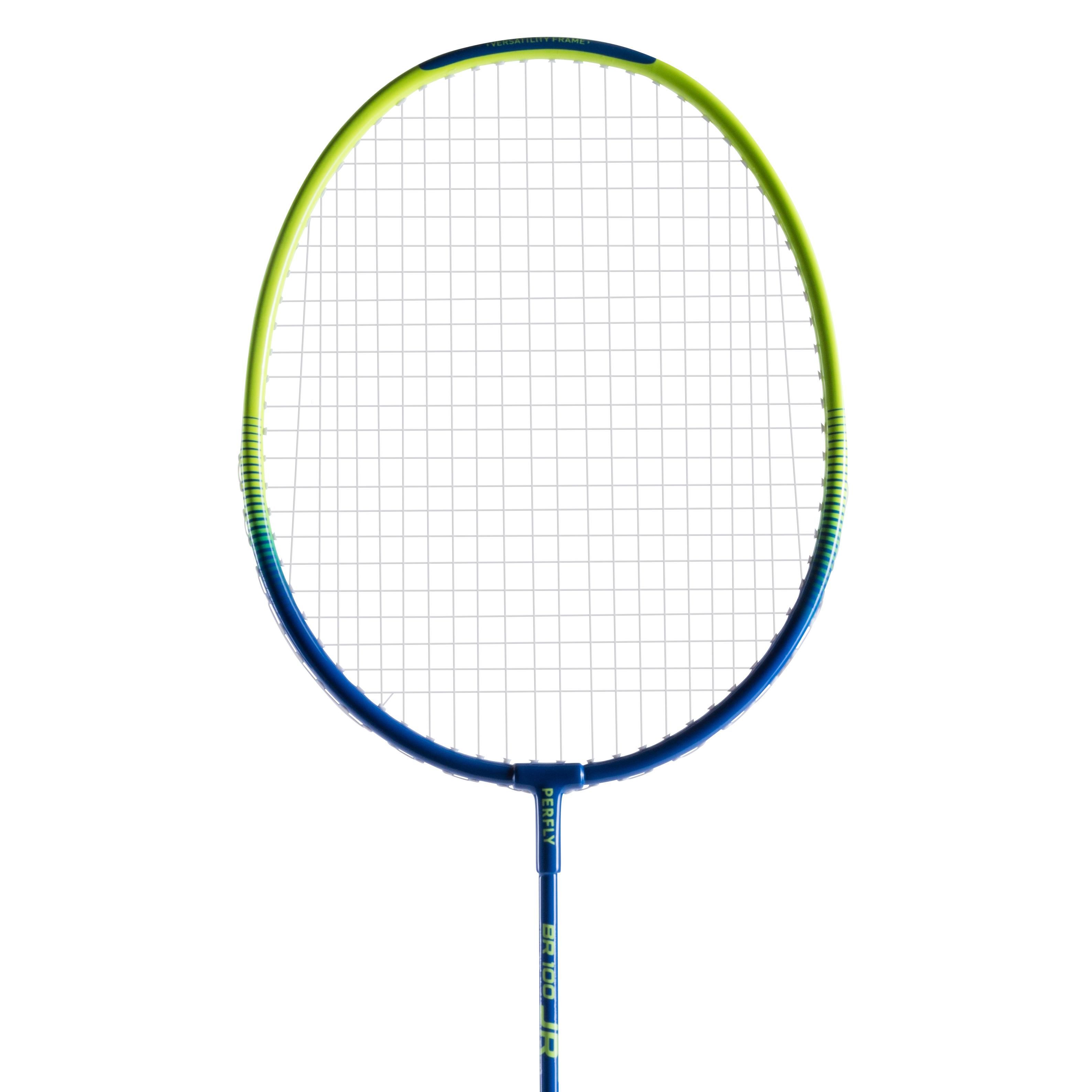 

Junior Badminton Racket Br 100 Blue Yellow -  By PERFLY | Decathlon