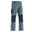 Pantalon de randonnée modulable enfant MH500 KID gris/bleu