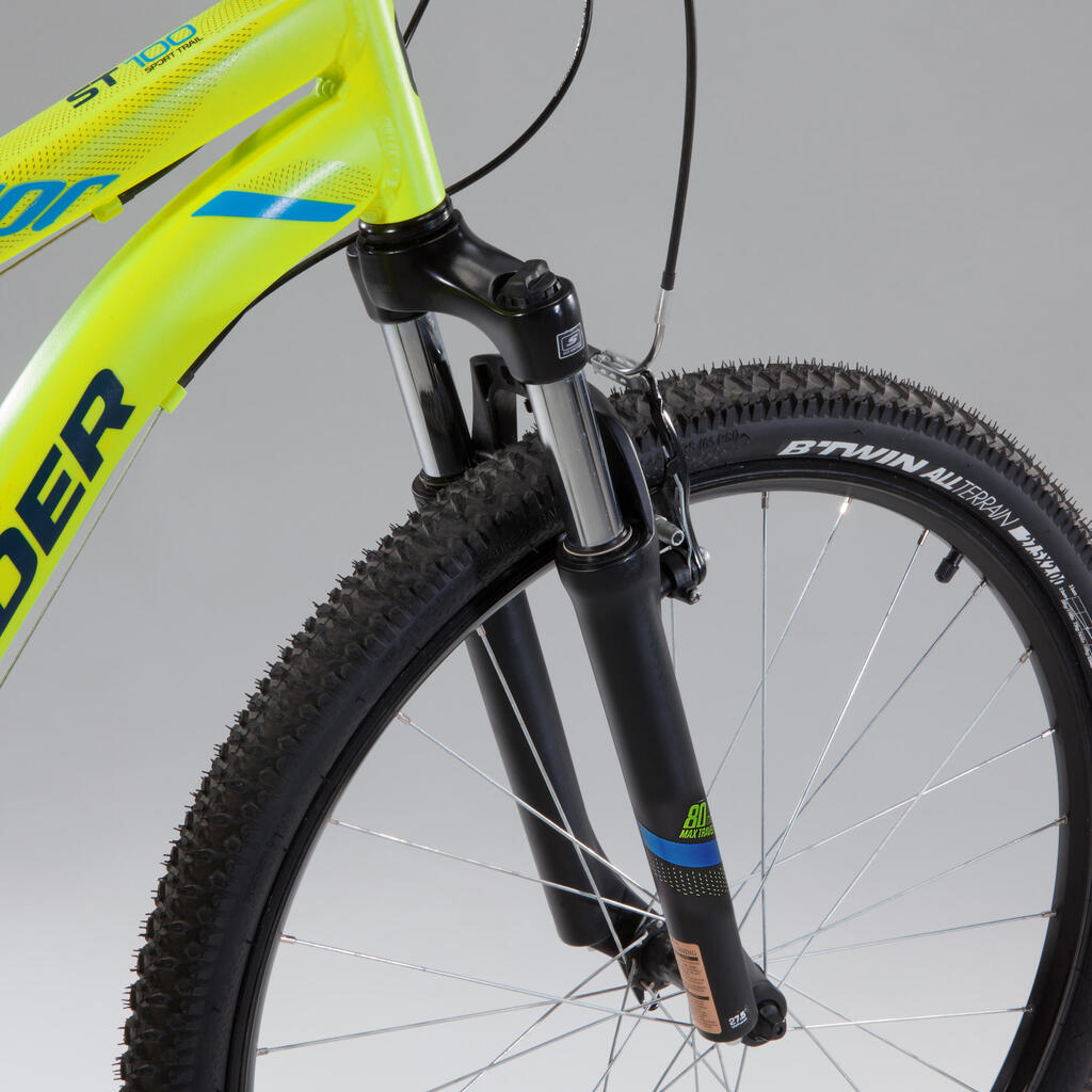 VÉLO VTT ST 100 JAUNE AF 27,5