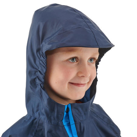 Дитячий дощовик-пончо 100 для туризму – темно-синій