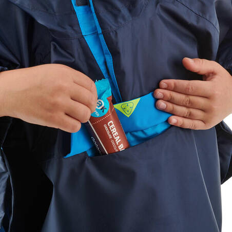 Poncho Mendaki Anak MH100 Tahan Air - Biru Navy