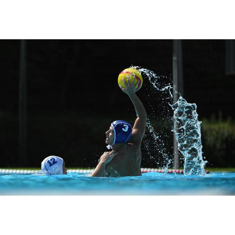 BALLON WATER POLO WP500 TAILLE 5 JAUNE ROUGE