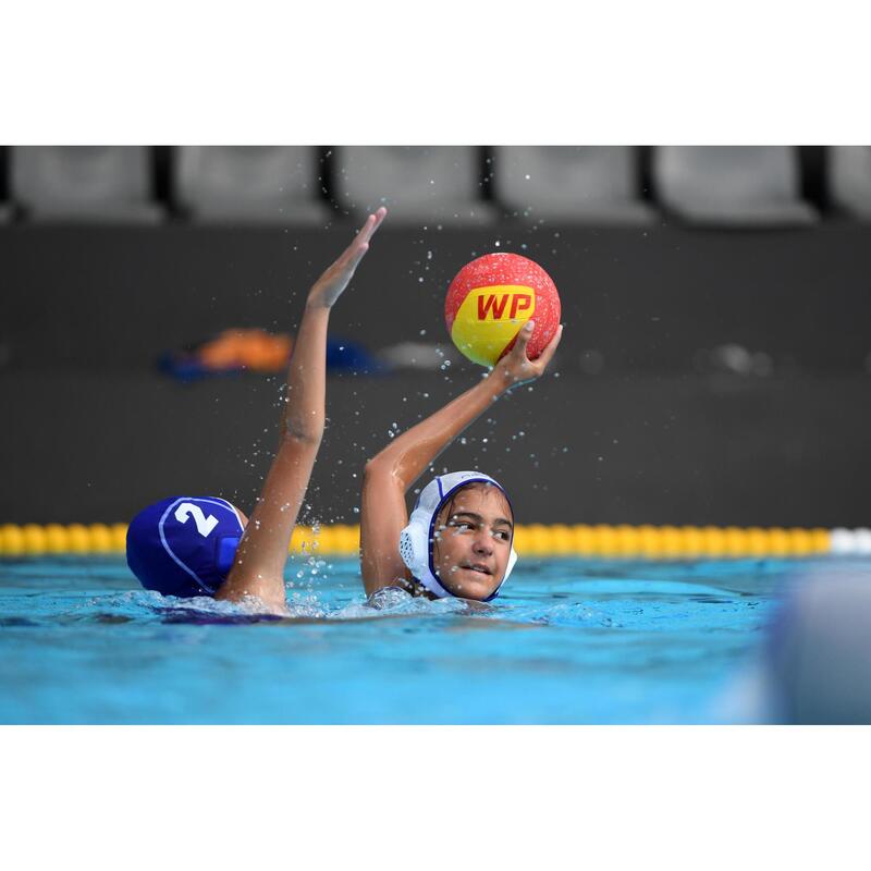 Gorro Waterpolo Easyplay Niños Blanco Velcro