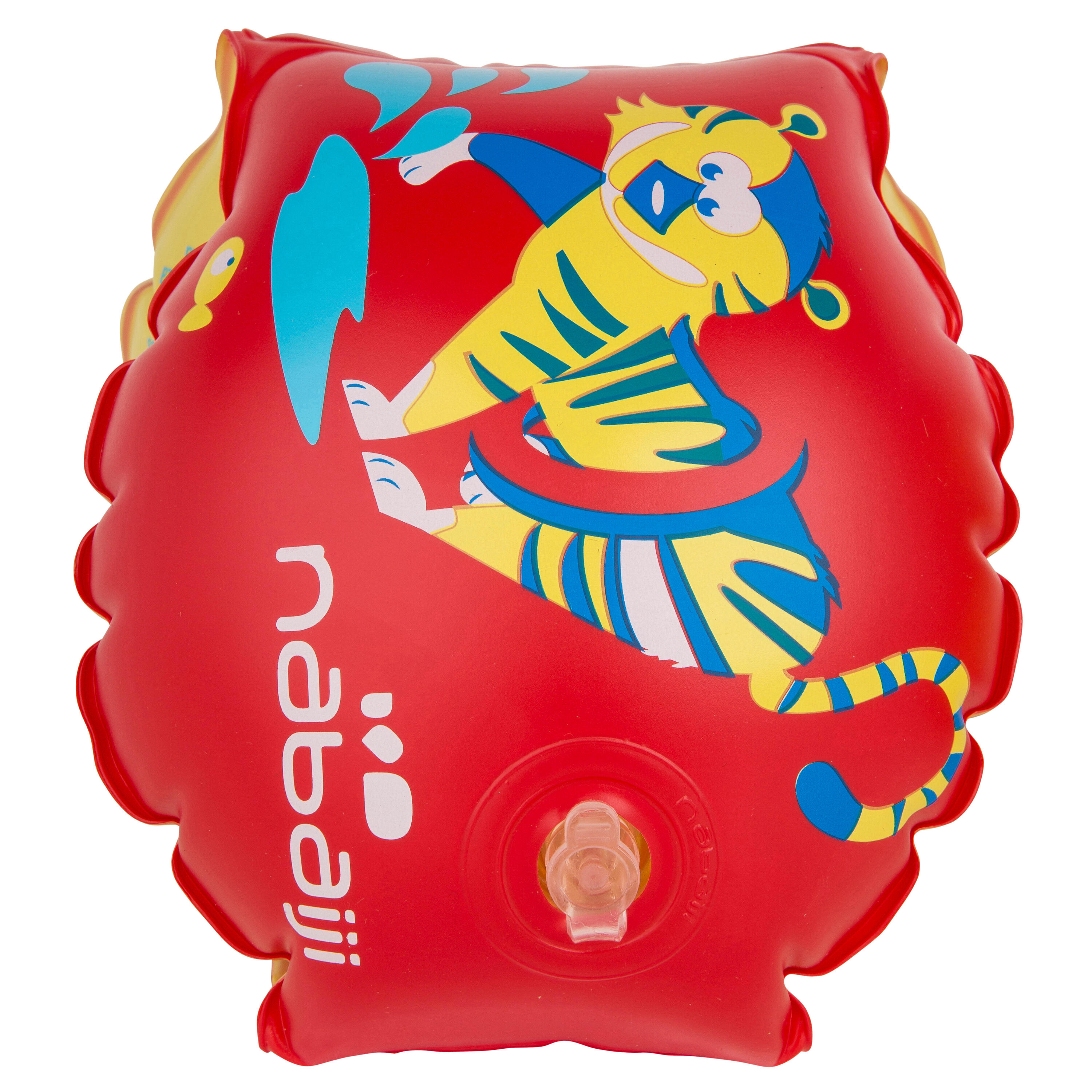 Armbands with Two Inflation Chambers 11-30 kg - "Tiger" Print Red 3/5