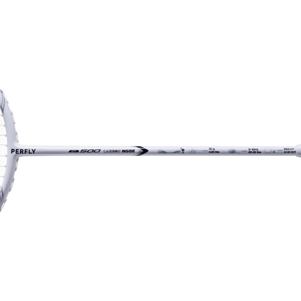 ADULT BADMINTON RACKET BR 500 WHITE