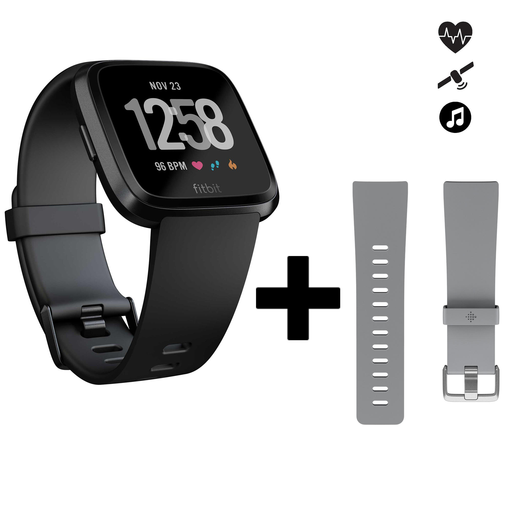 Pack with Versa connected heart-rate 