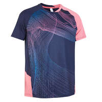 T-shirt 560 Herr marinblå rosa Racketsport - T-shirt 560 Herr marinblå rosa PERFLY - Badmintonkläder och Skor