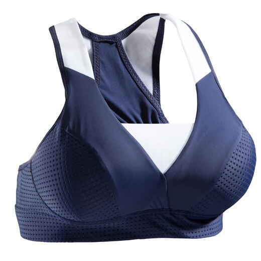 
      900 Women's Cardio Fitness Sports Bra - Navy Blue
  