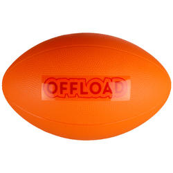 BALLON DE RUGBY LOISIR R100 Midi Orange PVC