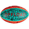 R100 Size 4 Tiki Beach Rugby Ball - Red/Green