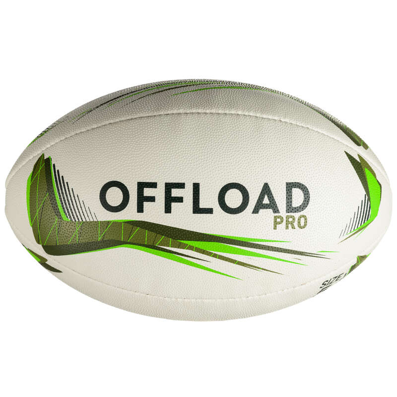 OFFLOAD R900 Size 5 Rugby Ball Green Decathlon
