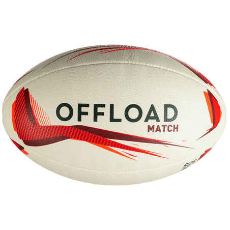 R500 Size 5 Rugby Ball - Red