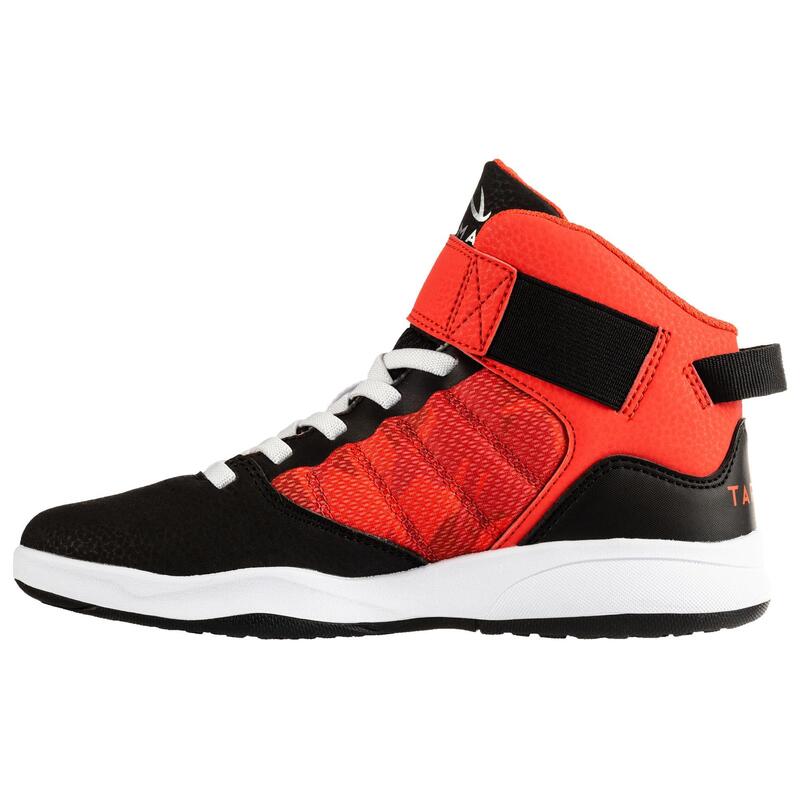 SE100 Easy Boys'/Girls' Beginner Basketball Shoes - Black/Red