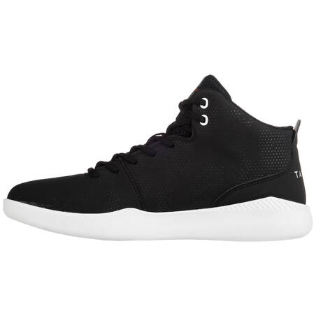 Men's/Women's Beginner High-Rise Basketball Shoes Protect 100 - Black