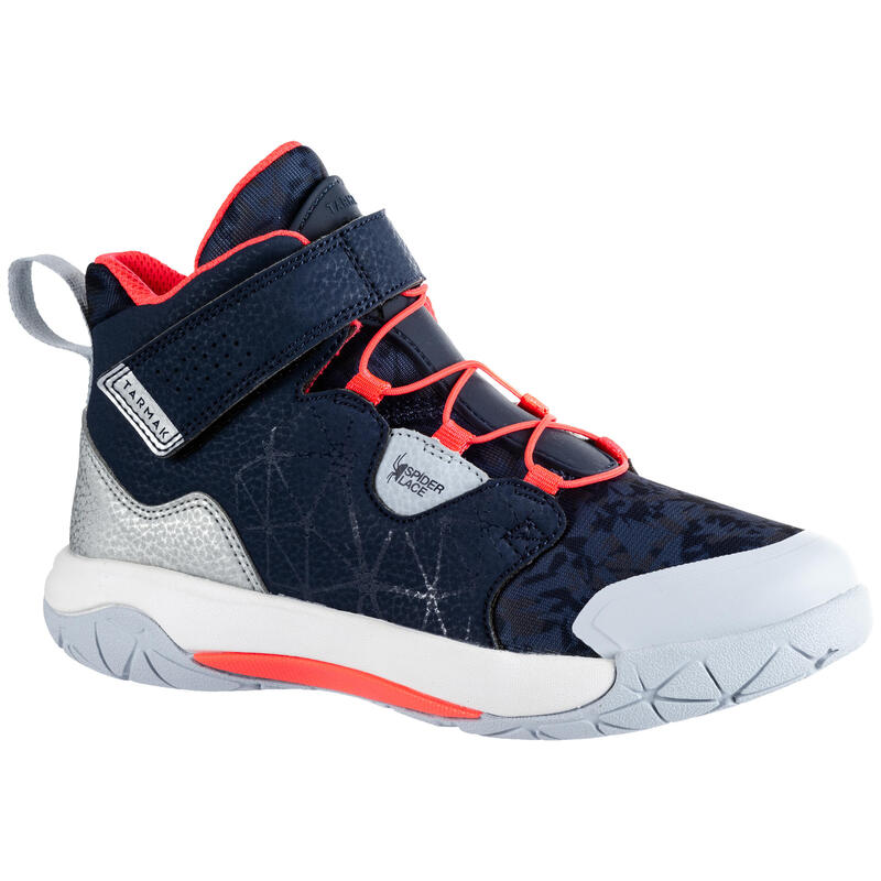 Dětské basketbalové boty Spider Lace modro-růžové